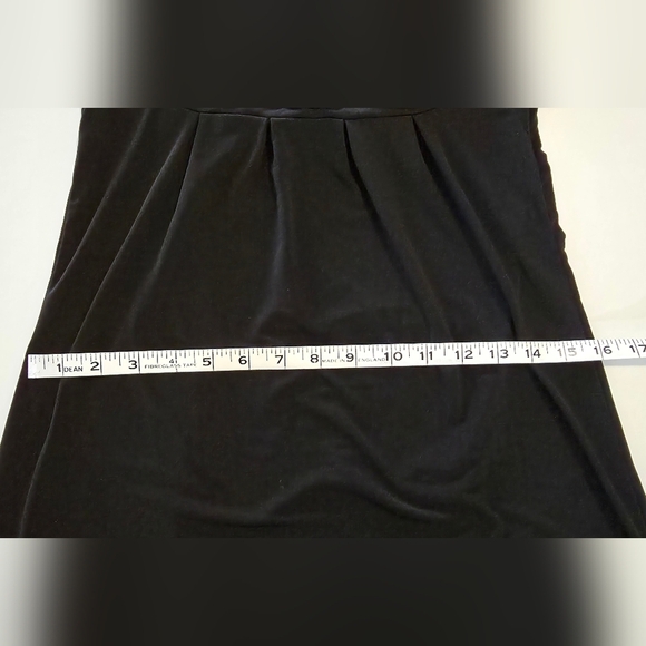 Chadwicks Black Strapless Mini Dress with Floral Accents Size S - Picture 4 of 8